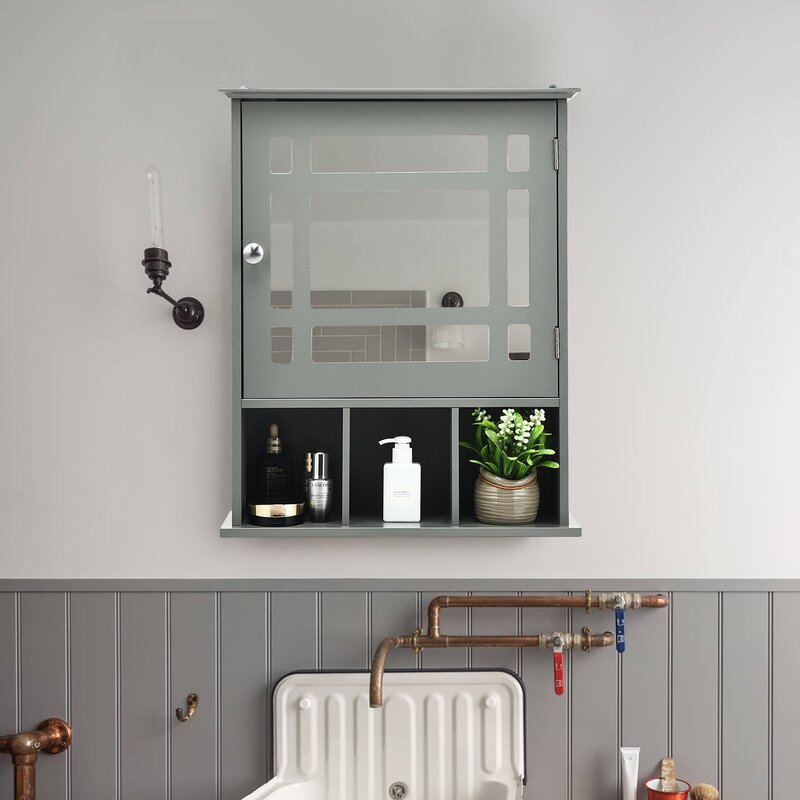 Wall Cabinets: 20'' W x 24'' H x 6'' D Wall Mounted Cabinet