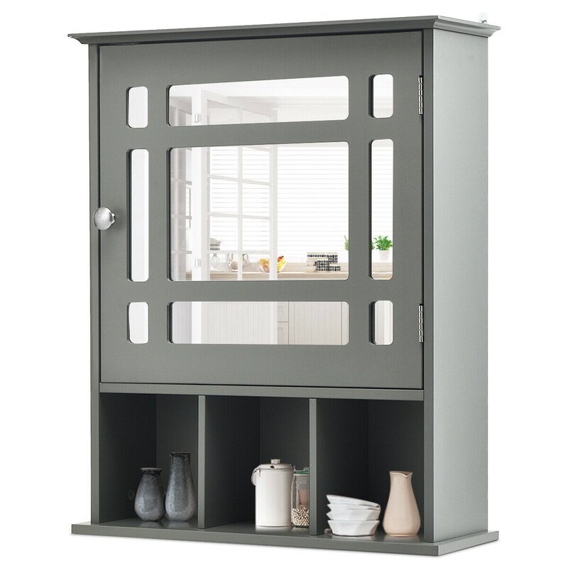 Wall Cabinets: 20'' W x 24'' H x 6'' D Wall Mounted Cabinet