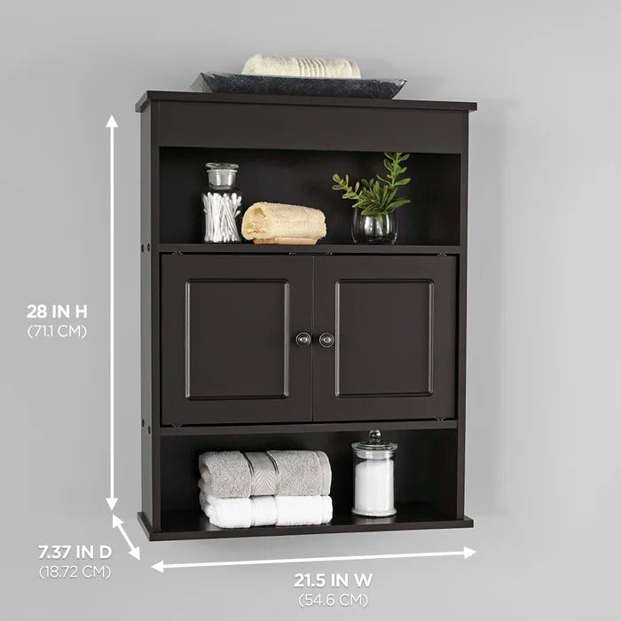 Wall Cabinets: 21.5'' W x 28'' H x 7.37'' D Wall Mounted Bathroom Cabinet