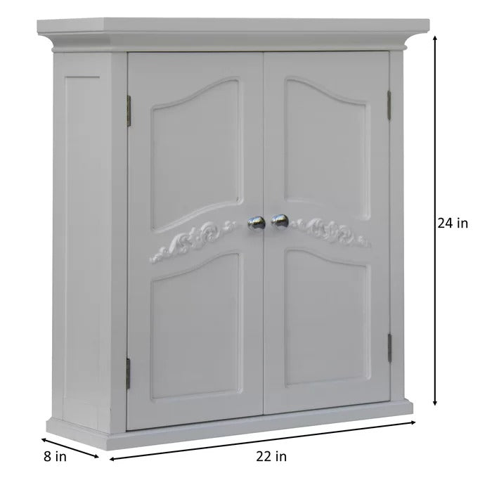 Wall Cabinets: 22'' W x 24'' H x 8'' D Wall Mounted Bathroom Cabinet