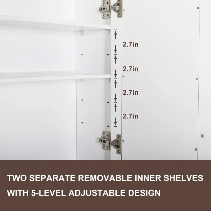 Wall Cabinets: 23.6'' W x 30.4'' H x 7.5'' D Wall Mounted Bathroom Cabinets
