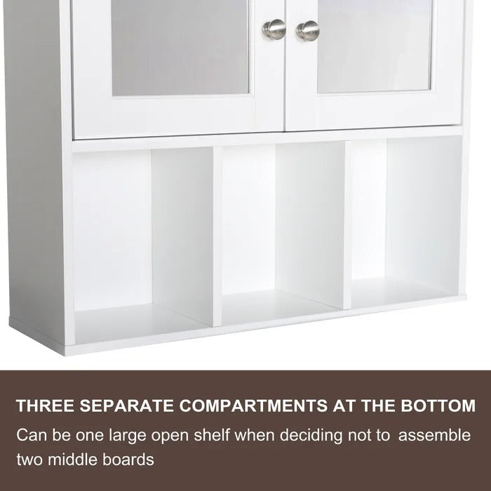 Wall Cabinets: 23.6'' W x 30.4'' H x 7.5'' D Wall Mounted Bathroom Cabinets