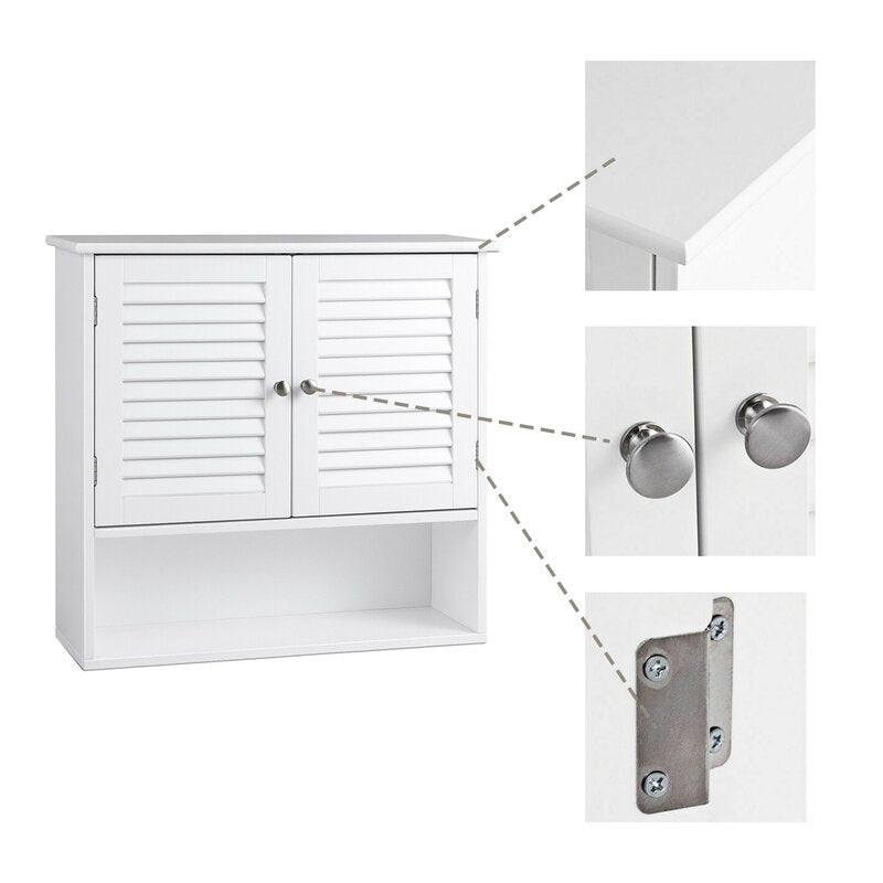 Wall Cabinets: 26'' W x 25'' H x 8.5'' D Wall Mounted Cabinet