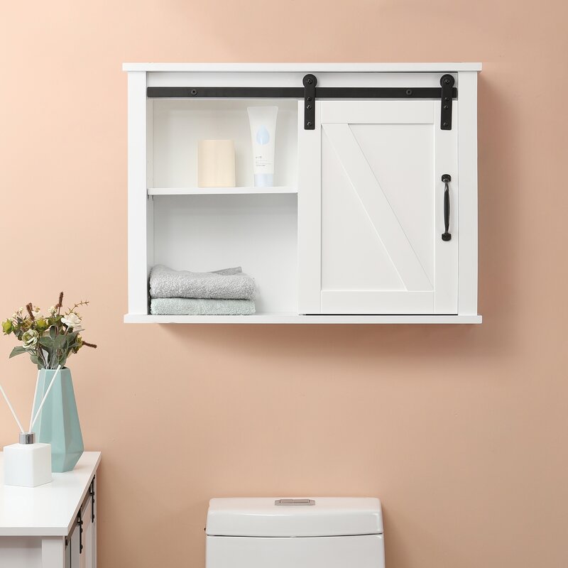 Wall Cabinets: 27.17'' W x 19.7'' H x 7.8'' D Bathroom Wall Mounted Cabinet