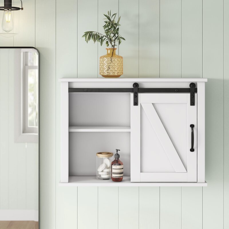 Wall Cabinets: 27.17'' W x 19.7'' H x 7.8'' D Bathroom Wall Mounted Cabinet