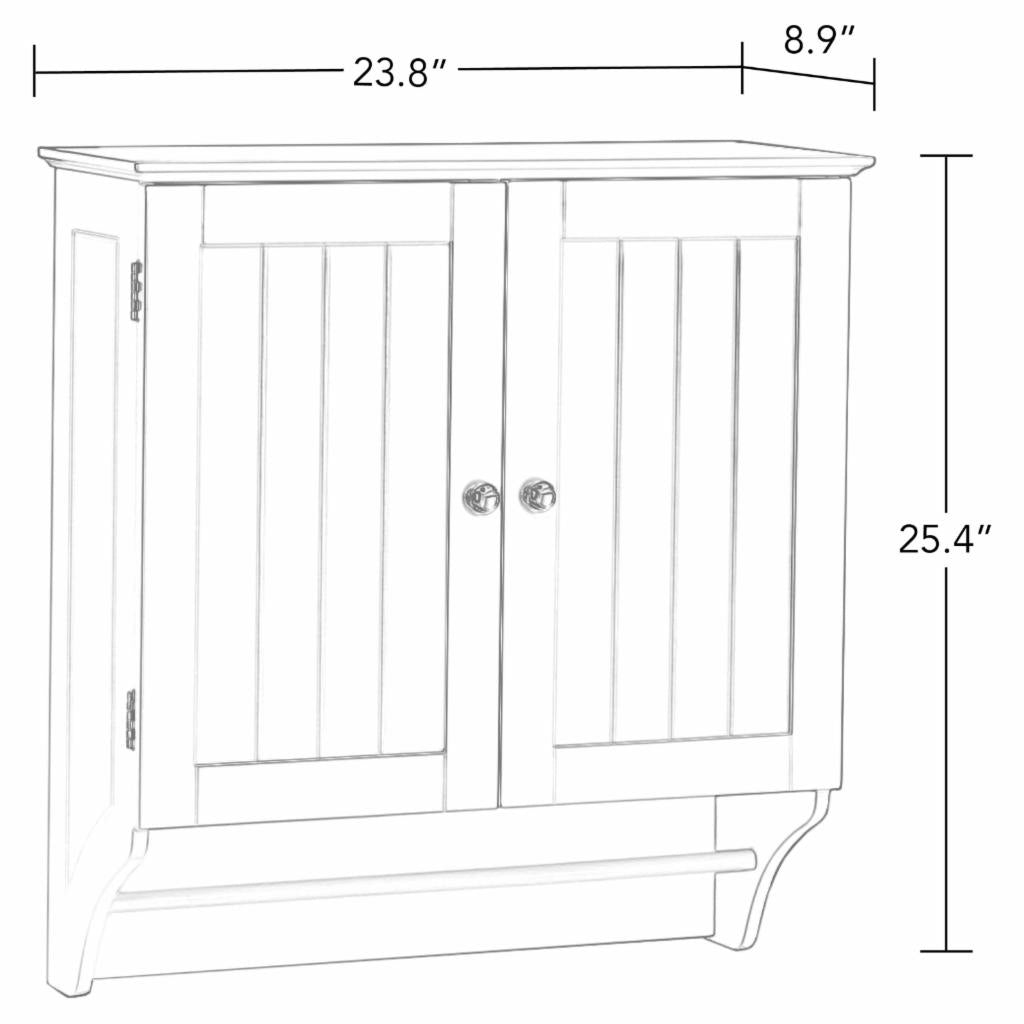 Wall Cabinets: 2 Door Bathroom Wall Cabinet