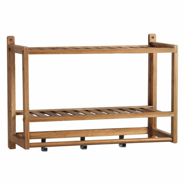 Wall Cabinets: Bamboo Natural Spa Wall Organizer