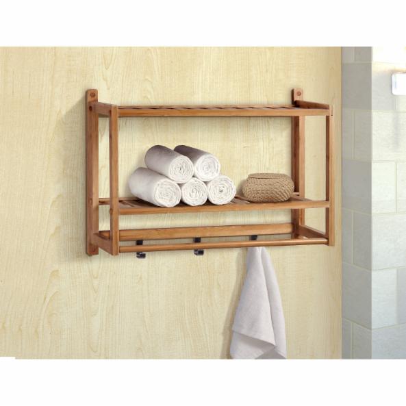 Wall Cabinets: Bamboo Natural Spa Wall Organizer