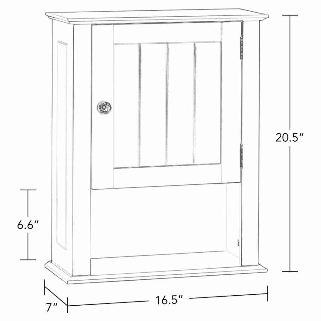 Wall Cabinets: Wall Cabinet with One Door & Shelves