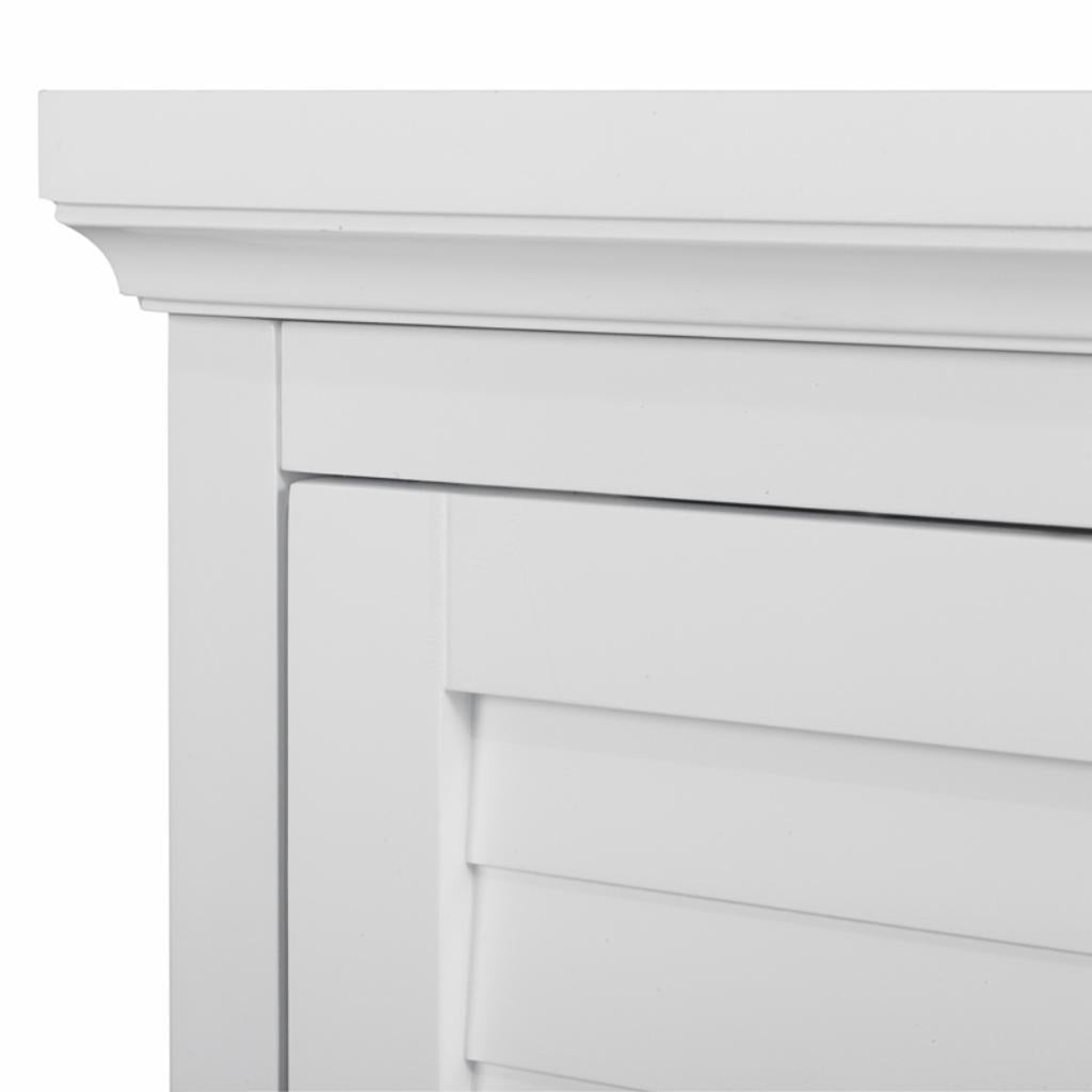 Wall Cabinets: White Wall Cabinet with 1 Shutter Door