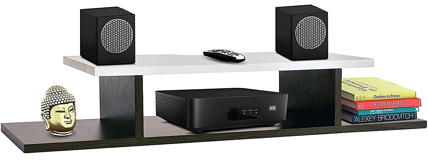 Wall Mount TV Unit: TV Unit And Set Top Box Shelf Stand