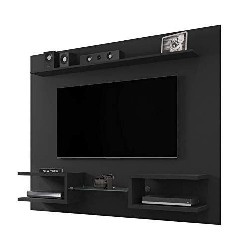 Wall Mount TV Unit: Wall Panel For TV Unit(Black)