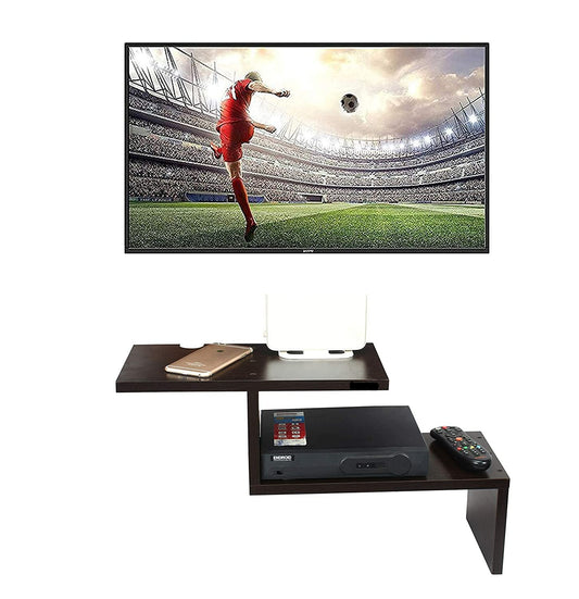 Wall Mount TV Unit: Wooden TV Stand And Set Top Box Stand