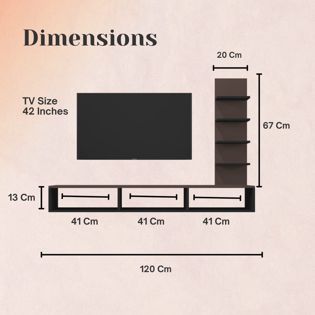 Wall Mount TV Unit: Wooden Wall Mount TV Stand