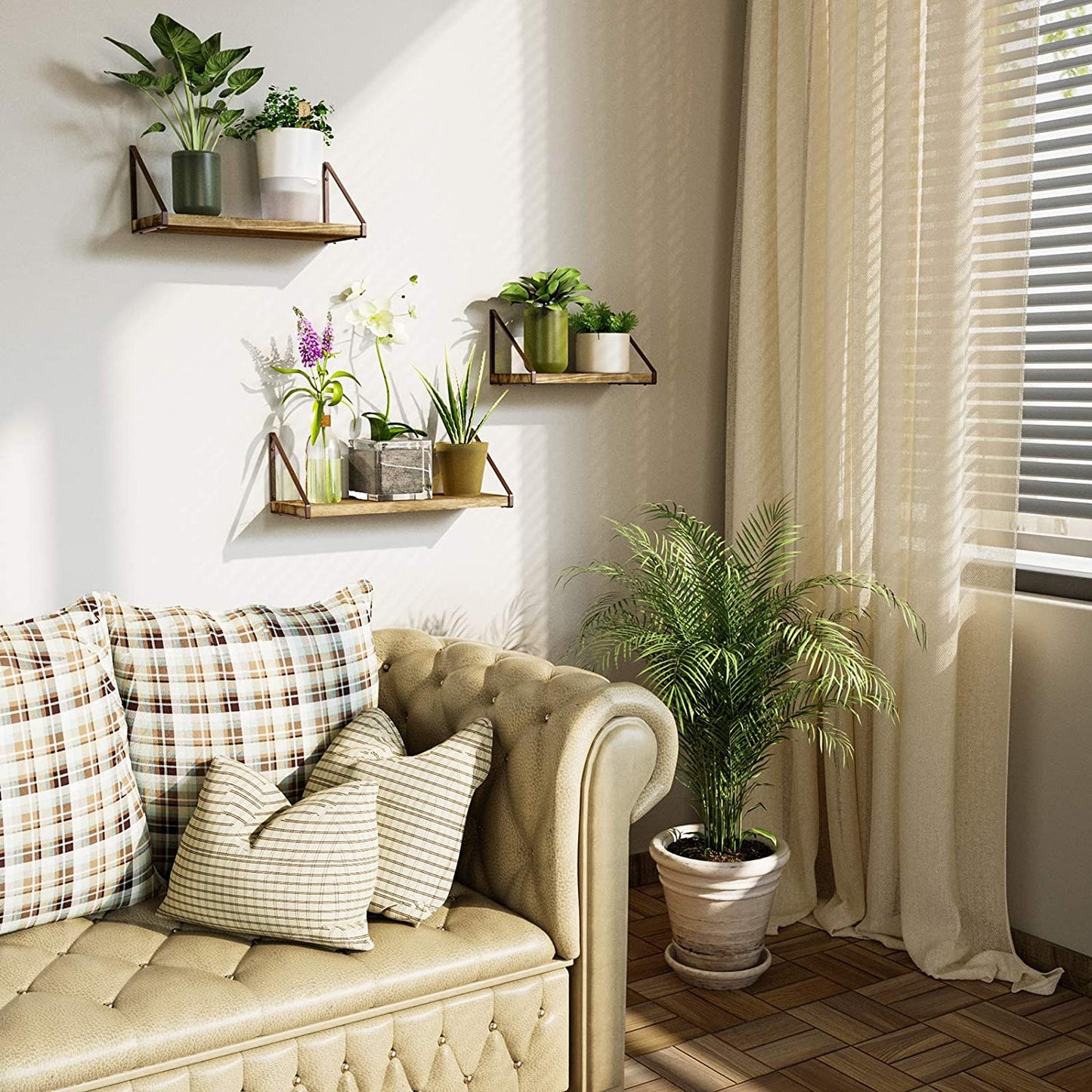 Wall Shelves: 3 Wall Storage Shelves for Living Room, Bedroom, Kitchen