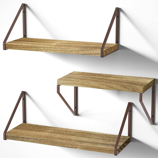 Wall Shelves: 3 Wall Storage Shelves for Living Room, Bedroom, Kitchen