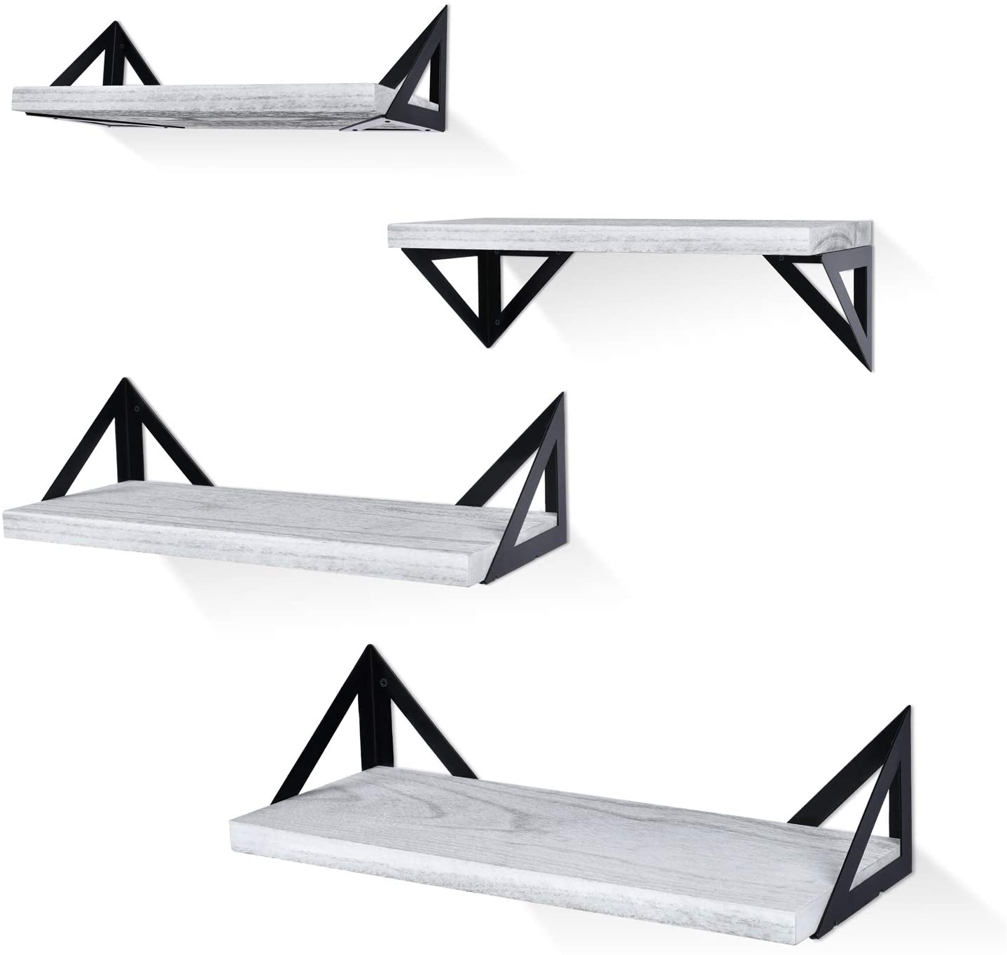 Wall Shelves Bedroom, Living Room, Bathroom, Kitchen, Office and More, Gray