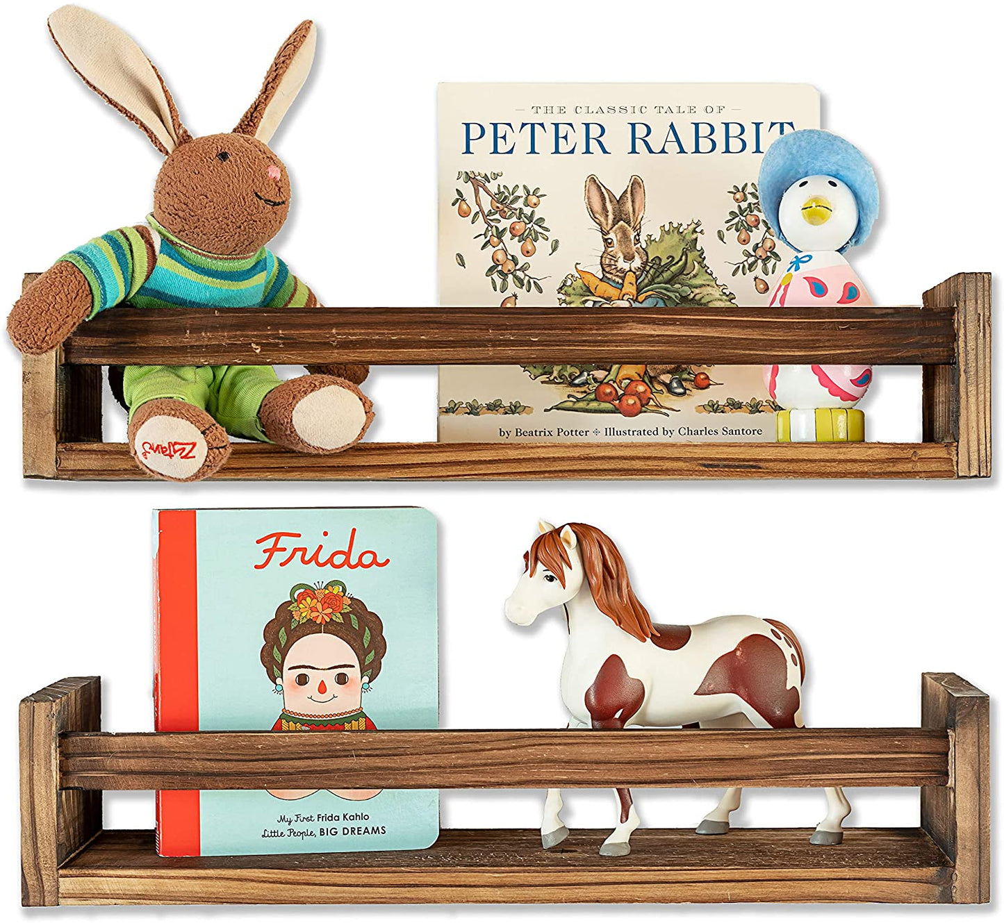 Wall Shelves Book Shelf Organizer for Baby Nursery Decor