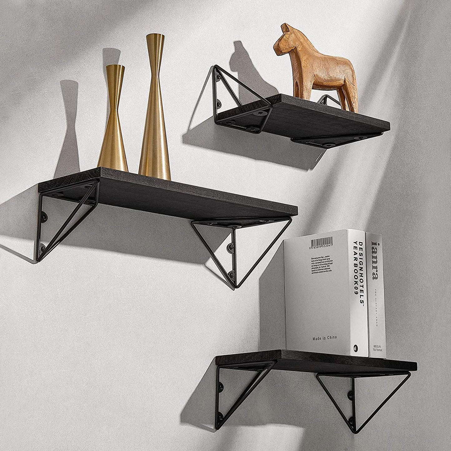 Wall Shelves Living Room, Bedroom, Bathroom,Office Black