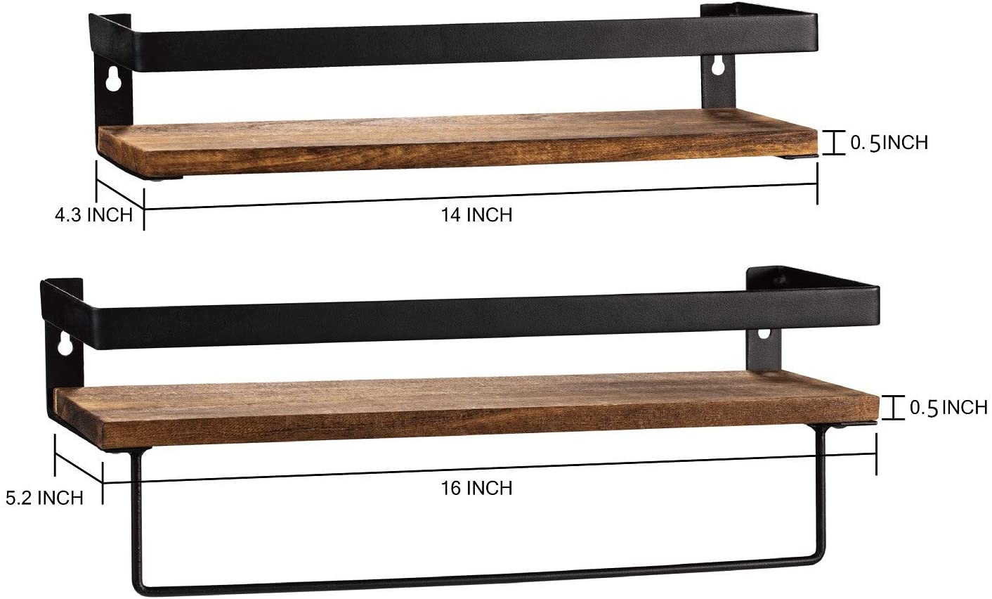 Wall Shelves Over Toilet ,Bathroom Wall Organizer Shelf ,Floating Towel