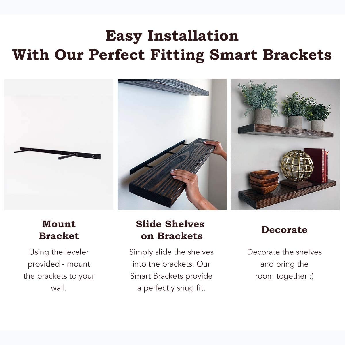 Wall Shelves: Perfect Wood Shelves for Living Room, Bathroom and Kitchen