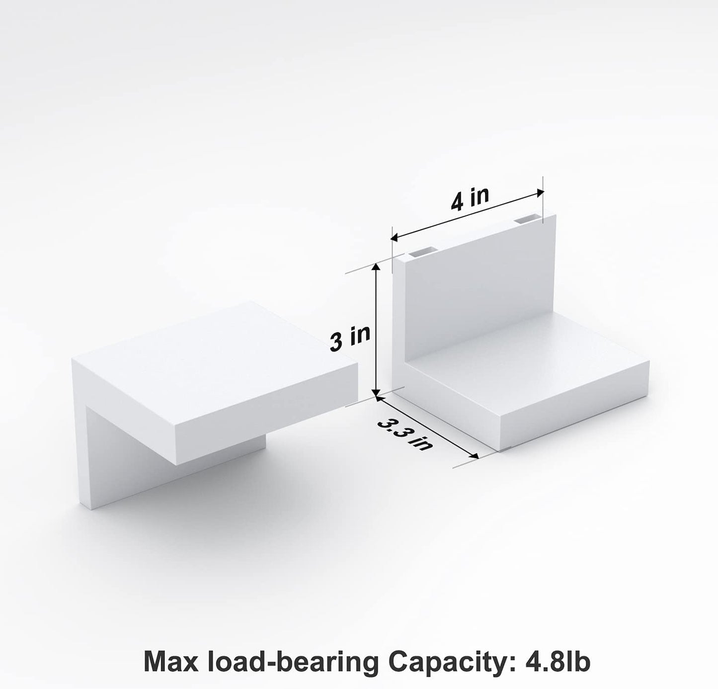 Wall Shelves Plastic Display Ledges for Small Decor, Mini Wall Shelf