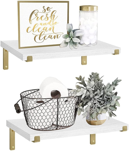 Wall Shelves Set of 2 Modern Shelf's