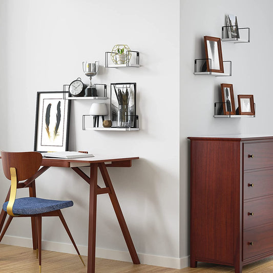 Wall Shelves: Storage Shelves for Bedroom, Living Room, Kitchen, Bathroom, White