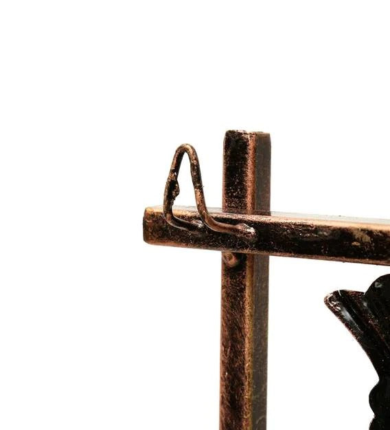 Wall art : Iron Musician Doll Wall Art In Copper