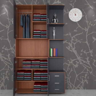 Wardrobe 2 Door Wardrobe (In Graphite Grey)