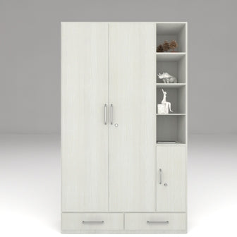 Wardrobe : 2 Door Wardrobe (In Sclera Finish)