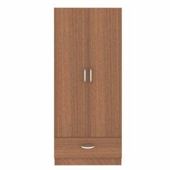 Wardrobe 2 Door Wardrobe (In Teak Finish)