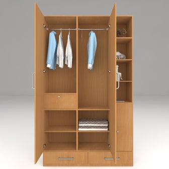 Wardrobe : 2 Door Wardrobe (In Triscuit Finish)