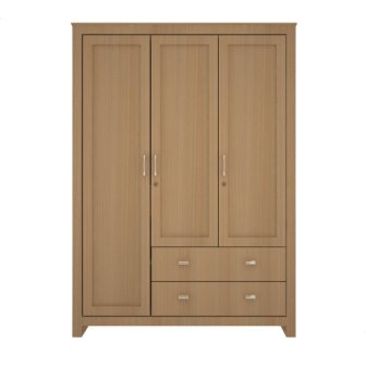 Wardrobe 4 Door Wardrobe (In Khaya Mahogny)