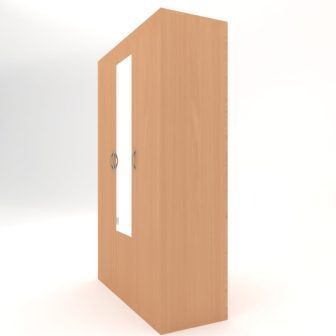 Wardrobe : 3 Door Wardrobe (In Bavarian Finish)