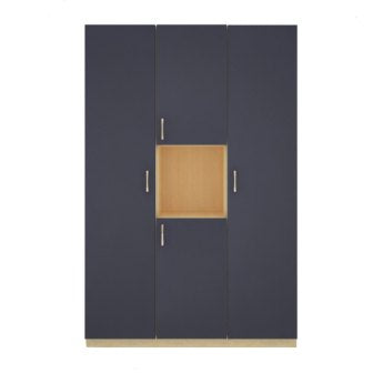 Wardrobe : 3 Door Wardrobe (In Elegant Grey)