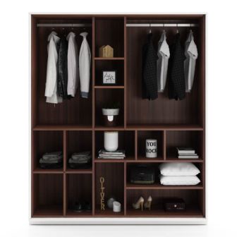 Wardrobe 3 Door Wardrobe (In Frosty White)