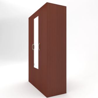 Wardrobe 3 Door Wardrobe ( In Sapeli Finish)