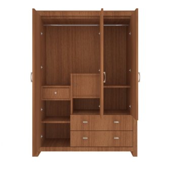Wardrobe 3 Door Wardrobe (In Urban Teak)