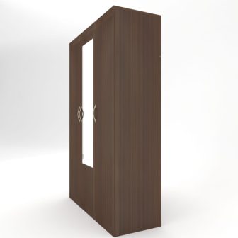 Wardrobe : 3 Door Wardrobe (In Walnut Cairo Finish)
