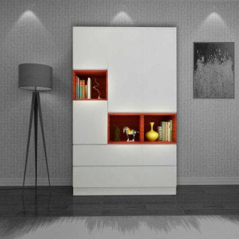 Wardrobe 3 Door Wardrobe (In Winter Finish)