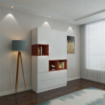 Wardrobe 3 Door Wardrobe (In Winter Finish)