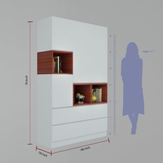 Wardrobe 3 Door Wardrobe (In Winter Finish)