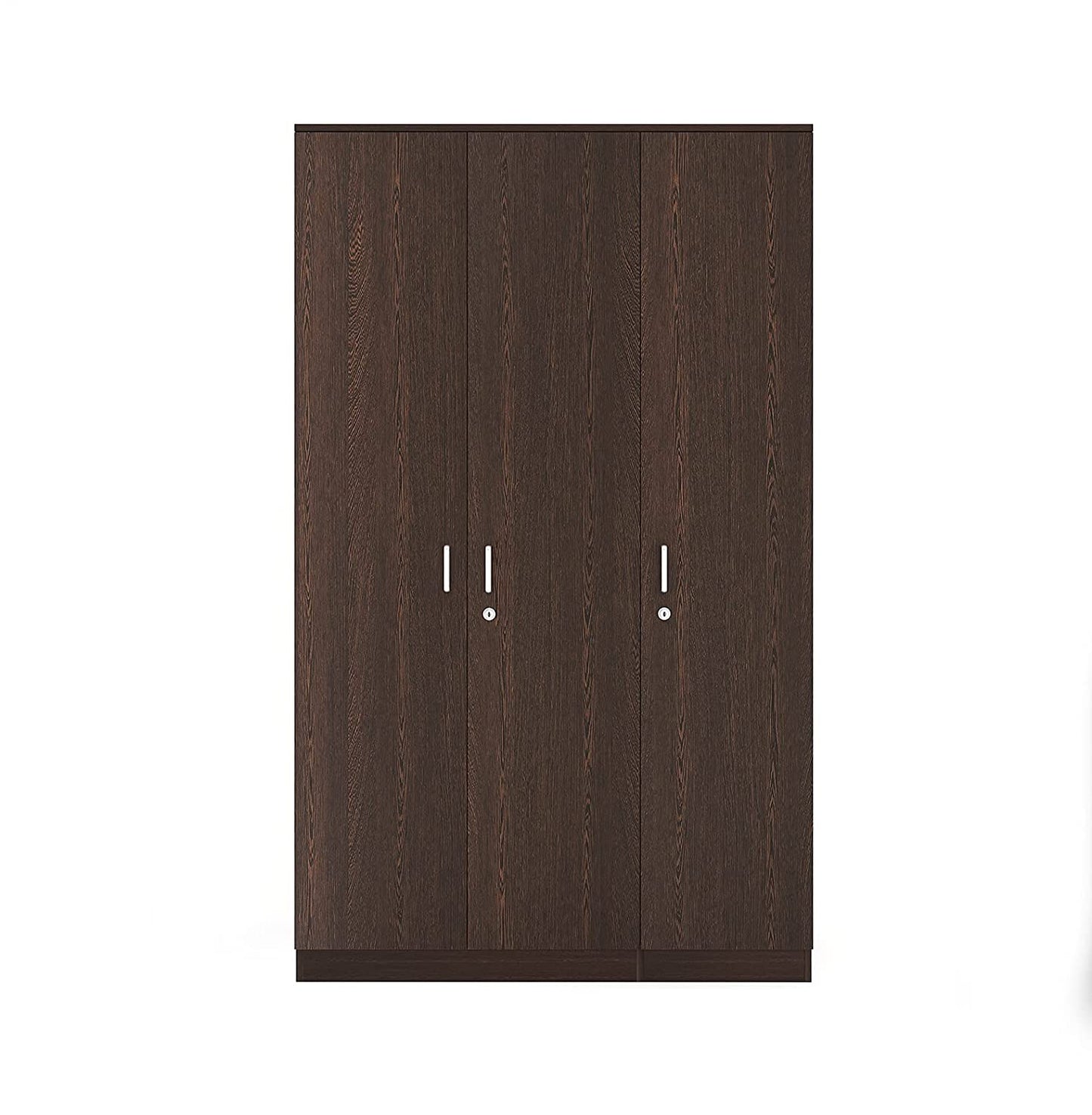 Wardrobe: Adrie Engineered Wood 3 Door Wardrobe With Drawer (Wenge)