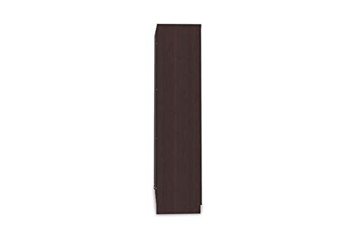 Wardrobe Engineered Wood 3 Door Wardrobe With Drawer (Wenge)