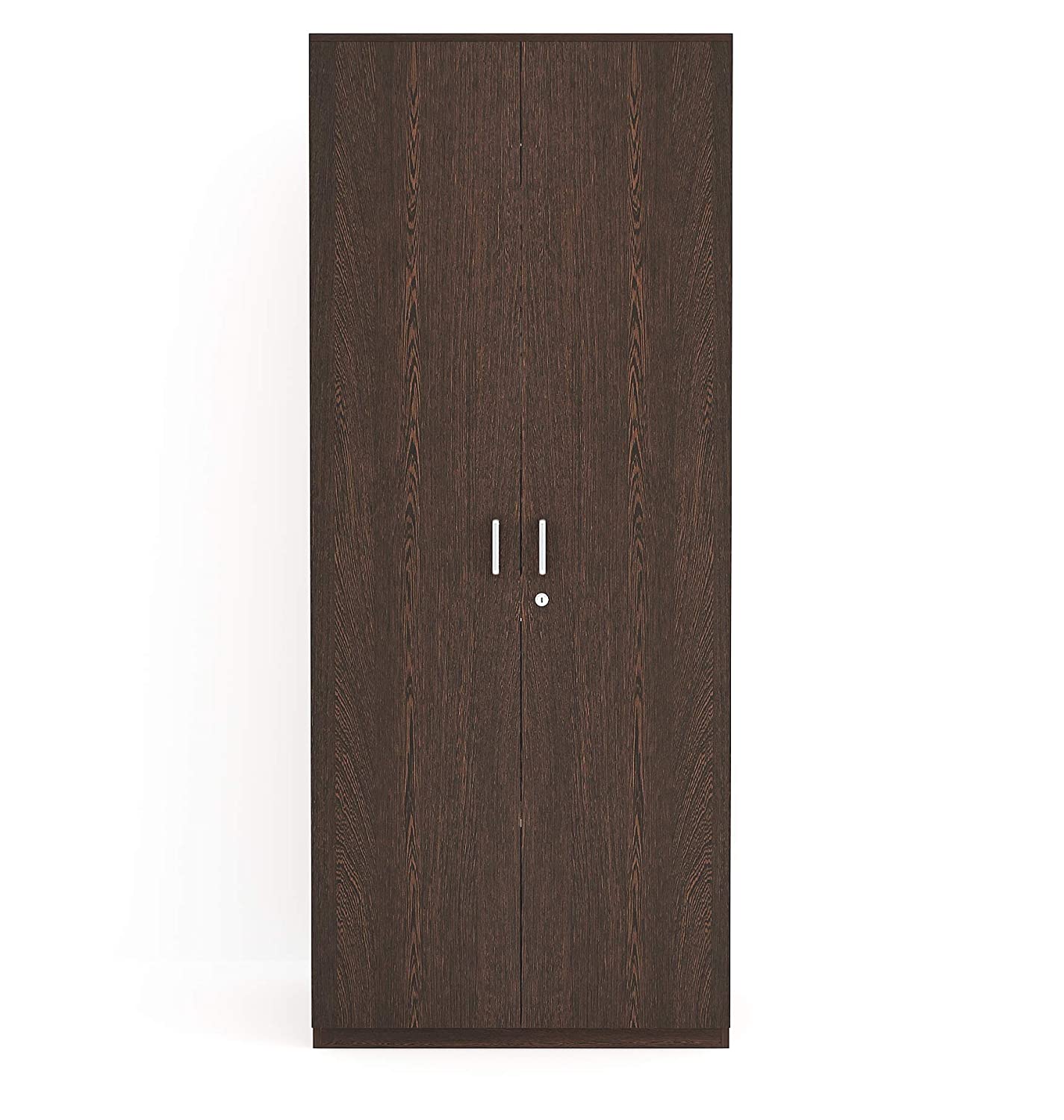 Wardrobe: Malte Wood 2 Door Plain Wardrobe, (Wenge)