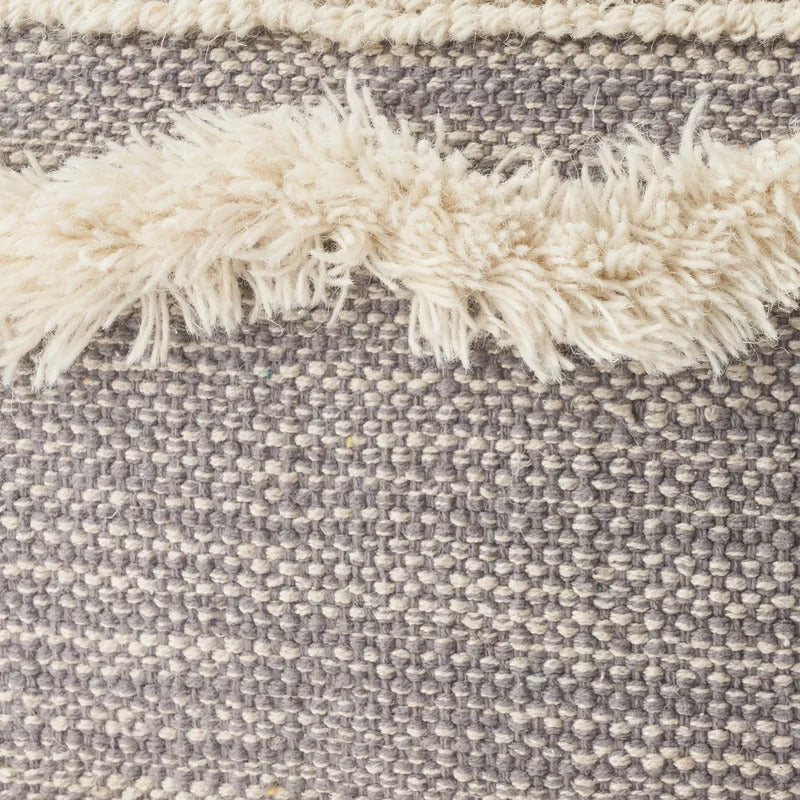 Foot Stool : Square Chevron Pouf Ottoman