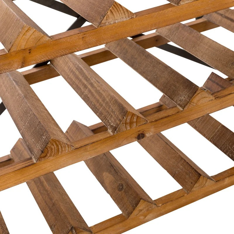 Wine Racks 21 Bottle Floor Wine Bottle & Glass Rack
