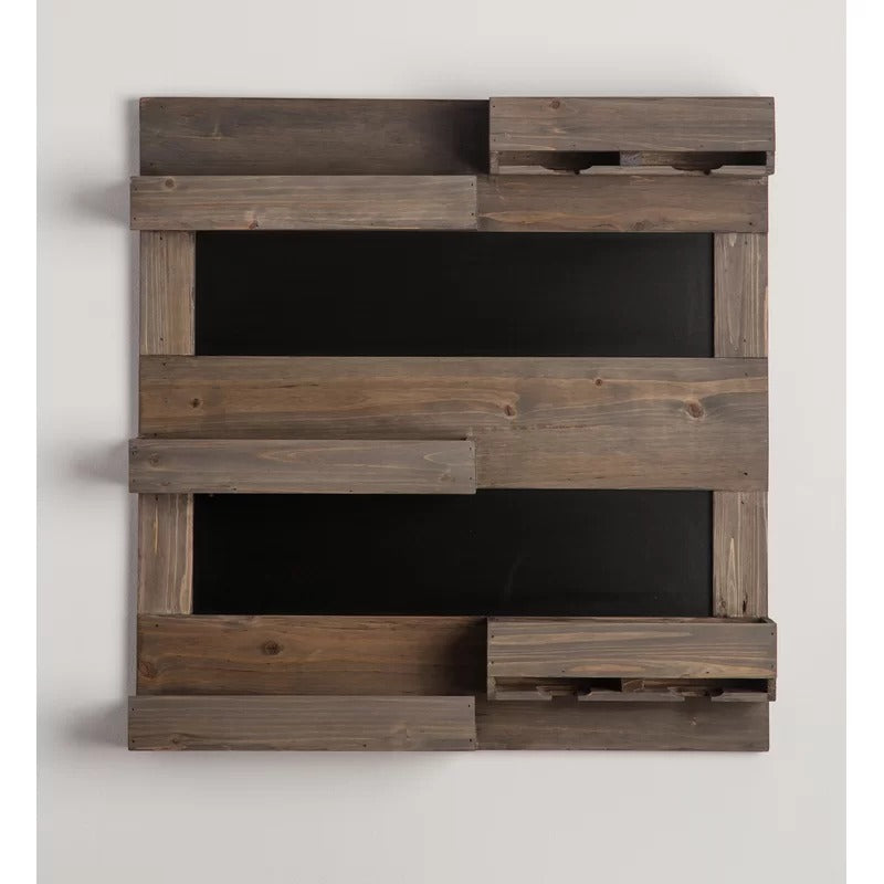 Wine Racks : 5 Bottle Wall Mounted Wine Bottle & Glass Rack in Dark Mahogany
