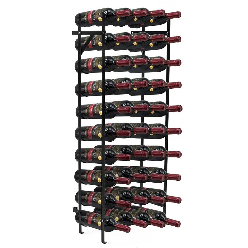Wine Racks : Floor Wine Bottle Rack in Black